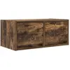 vidaXL Meuble TV chêne fumé 60x31x25,5 cm bois d'ingénierie