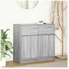 Vidaxl buffet avec tiroir sonoma gris 80x34x76 cm bois d'ingénierie