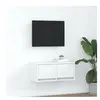 vidaXL Meuble TV blanc 60x31x25,5 cm bois d'ingénierie