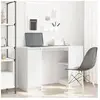 vidaXL Bureau blanc 120x42x76 cm bois d'ingénierie