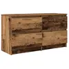vidaXL Meuble TV Vieux Bois 100x35x54 cm Bois d'ingénierie