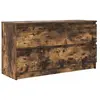 vidaXL Meuble TV chêne fumé 100x35x54 cm bois d'ingénierie