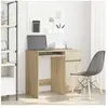 Vidaxl - Bureau chêne Sonoma 86x49x76 cm bois d'ingénierie