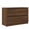 Vidaxl - Meuble tv chêne marron 80x35x54 cm bois d'ingénierie