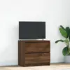 vidaXL Armoire TV marron imitation chêne 60x35x54 cm Bois composite