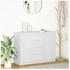 Vidaxl buffet avec tiroirs blanc 100,5x35x76 cm bois d'ingénierie