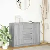 Vidaxl buffet avec tiroirs sonoma gris 100,5x35x76cm bois d'ingénierie