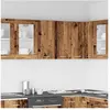 Armoire murale de cuisine vieux bois 60x31x60cm bois ingénierie Vidaxl