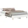 vidaXL Cadre de lit sans matelas blanc 120x200 cm bois ingénierie