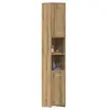 Armoire de salle de bain chêne artisanal 30x30x183,5 cm Vidaxl