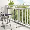 Table de jardin pliante gris 90 x 51 x 75 cm polyrotin - Vidaxl