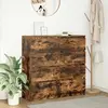 Vidaxl buffet chêne fumé 100x35x99 cm bois d'ingénierie