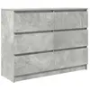 Vidaxl buffet gris béton 100x35x76 cm bois d'ingénierie