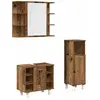 vidaXL Ensemble de meubles salle de bain 3 pcs bois d'ingénierie