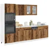 vidaXL Ensemble d'armoires de cuisine 7 pcs vieux bois