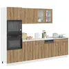 vidaXL Ensemble d'armoires de cuisine 7 pcs chêne artisanal