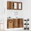 Vidaxl ensemble d'armoires de cuisine 4 pcs vieux bois