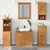 vidaXL Ensemble de mobilier de salle de bain 5 pcs marron miel