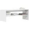 vidaXL Meuble TV Blanc 100 x 40 x 40 cm Aggloméré 859118