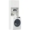 vidaXL Meuble de machine à laver blanc bois d ingénierie