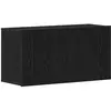 vidaXL Meuble TV Chêne noir 80x30x41 cm Bois d'ingénierie