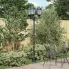 vidaXL Lampadaire De Jardin Vidaxl 3 Lampes E27 Vert 220 Cm Aluminium