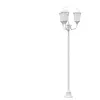 vidaXL Lampadaire De Jardin Vidaxl 3 Lampes E27 Blanc 220 Cm Aluminium