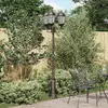 vidaXL Vidaxl Lampadaire De Jardin Bronze Métal 61 X 53 X 235 Cm