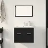 Vidaxl ensemble de meubles salle de bain 2 pcs chêne noir