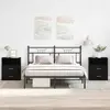 vidaXL Table de nuit 2 pcs Chêne noir 50 x 32 x 60cm Bois d'ingénierie
