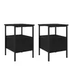 vidaXL Cabinet de chevet avec tiroir 2 pcs Chêne noir 34 x 36 x 50 cm