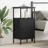 vidaXL Cabinet de chevet Chêne noir 41 x 31 x 80 cm Bois d'ingénierie