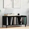 vidaXL Meuble à vinyles Chêne noir 100 x 38 x 48 cm Bois d'ingénierie