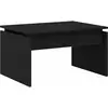 vidaXL Table Basse Vidaxl Chêne Noir 68x38x50 Cm Bois Reconstitué