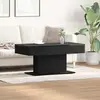 vidaXL Table basse - 96x50x45 cm - Bois dingénierie - Noir - Chic et élégant