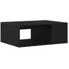 vidaXL Vidaxl Table Basse Chêne Noir 90x67x33 Cm Bois D'ingénierie