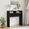vidaXL Table Console Chêne Noir 78x30x80 cm Fabriquée en Bois d Ingénierie