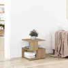 vidaXL Table d'appoint avec étagère Chêne artisanal 30 x 30 x 55 cm