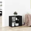 vidaXL Buffet Vidaxl Noir En Chêne 60x30x50 Cm En Bois Composite