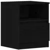 vidaXL Cabinet de chevet Chêne noir 40 x 40 x 50 cm Bois d'ingénierie