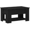 vidaXL Table basse en chêne noir 79X49X41 Cm avec bois d'ingénierie Lumarko !
