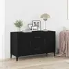 vidaXL Sideboard avec tiroirs noir 100 x 36 x 60 cm Bois composite