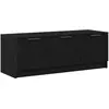 vidaXL Meuble Tv Vidaxl Noir Chêne 102x35x36,5 Cm Bois D'ingénierie
