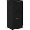 vidaXL Vidaxl Buffets 2 Pcs Chêne Noir 30x30x70 Cm Bois D'ingénierie