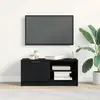 vidaXL Meuble Tv Vidaxl Noir Chêne 80x35x36,5 Cm Bois Aggloméré