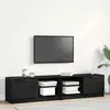 vidaXL Meuble TV 2 pcs Chêne noir 80 x 35 x 36,5 cm Bois d'ingénierie
