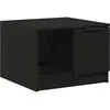 vidaXL Table Basse Vidaxl Chêne Noir 50x50x36 Cm Bois D'ingénierie
