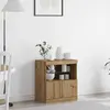 vidaXL Buffet Vidaxl Avec Lumières Led Chêne Artisan 60x37x67 Cm