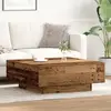 Table Basse Bois Ancien 80 X 80 X 31 Cm Bois D'Ingénierie Vidaxl