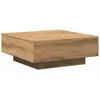 Table Basse Chêne Artisanal 80 X 80 X 31 Cm Bois D'Ingénierie Vidaxl